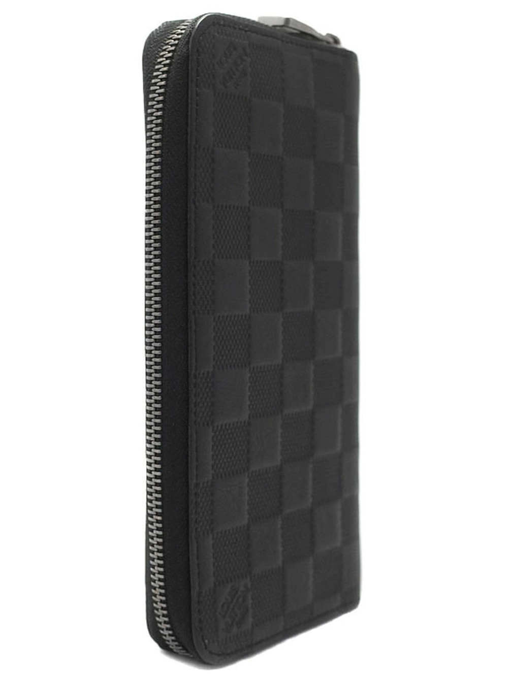 Louis Vuitton Zipper Damier Vertical Wallet Long Zippy Round Infini